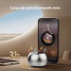 Bass Mini LED Plating Loud Outdoor Sports Portable Round Small Wireless Speaker For Mobile Phone