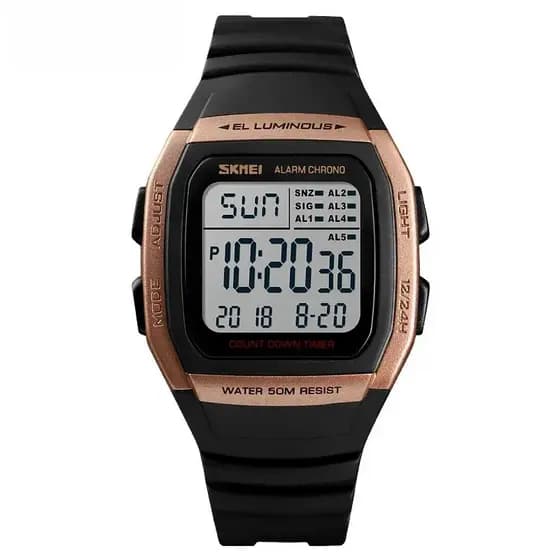 Men Wristwatch Casual Outdoor Male Clock Luminous Montre Homme Digital Dual Time Sport Mens Watch