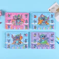 Anime Stitch Notebook: Cartoon Portable Diary – School Office Supplies, Fashion Coil Book, Children Holiday Xmas Gift