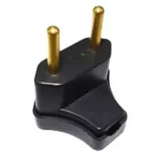 Pino Triangular Bipolar 2P 10A 250V 15W Preto
