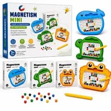 Lousa Magnética Infantil Animais Brinquedo Educativo Montessori Prancheta de Desenho Magnética