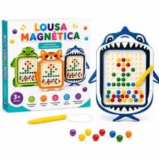 Brinquedo Mini Prancheta Lousa Mágica Quadro Magnético Infantil para Desenhar Educativa de Animais