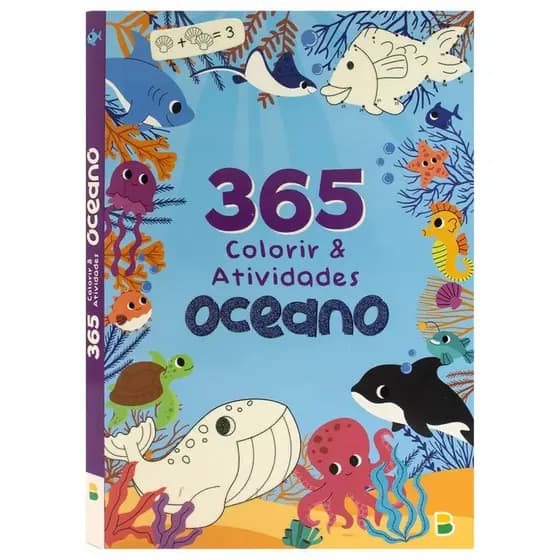 Livro 365 Oceano - Colorir & Atividades - Todo Livro