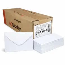 Envelope Visita 072x108mm Branco 63g 500und Scrity Branco