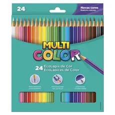 Lapis 24 Cores Multicolor - Faber