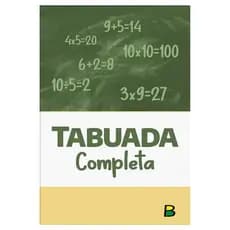 Tabuada completa - Kit c/10 Und. Capa Mole Pequena