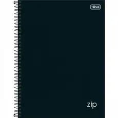 Caderno 10 Matérias Zip Preto 160Fls - Tilibra