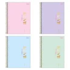 Caderno Happy (Grande) Universitário Espiral 1 Matéria 80fls - Tilibra