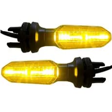 Par de Piscas Modelo Twister 250 Led Encaixe Coxim - Compatível Honda Cg 160 Titan Fan Strart IBRAECOMM