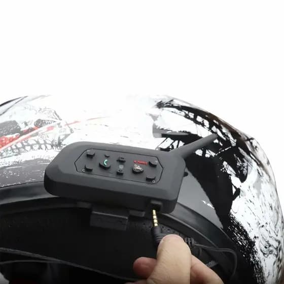 Intercomunicador Capacete Moto Fone Bluetooth Comunicação Alta Qualidade