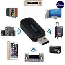 Adaptador Receptor Bluetooth Usb Música P2 Chamada Som Do Carro LOJAAGORA