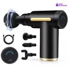 Portátil Profissional Massageador Elétrico Alta Frequência Muscular Pistola Massagem Gun LOJAAGORA