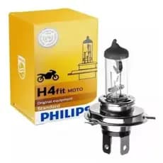 Lâmpada Philips H4 Fit Moto 12v 35/35w Titan Fan Bros Biz - Produto Original Fácil Instalação LOJAAGORA