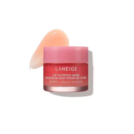Pronto para Envio Rápido: Máscara Labial Noturna LANEIGE Nutre, Hidrata, Vitamina C, Manteiga de Murumuru e Karité, Anti