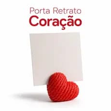 Porta Retrato Polaroid Coração No Estilo Tricô Decorativo Recados