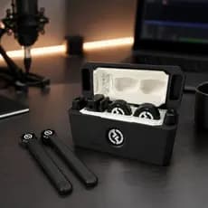 Case Estojo Organizador Microfone Hollyland Lark M2 e 2 Suportes de Mão