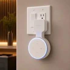 Suporte de Tomada Alexa Echo Dot 3ª Geração Organizador De Fios