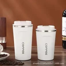 304 copo de café de aço inoxidável portátil copo térmico criativo simples copo de água do carro grande capacidade