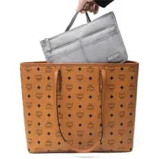 Bolsa de ombro forro grande capacidade estilo ins de alto valor moda duplo zíper portátil organizador saco de armazename
