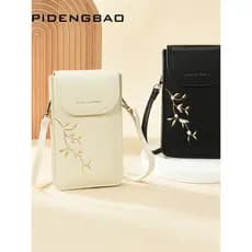 Bolsa para celular feminina 2025 nova moda All-Match um ombro Cross-corpo High-End Casual pequeno saco de viagem saco de