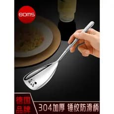 Colher de jantar grande de aço inoxidável 304, colher de arroz de qualidade alimentar doméstica, colher masculina, prato