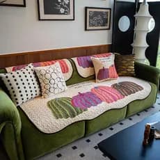 Borda ondulada arte moda abóbora sofá almofada simples moderno ins estilo quatro estações sofá almofada engrossado Premi