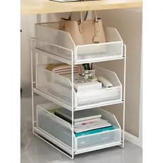 Sob a prateleira da mesa do escritório posição de trabalho bens modificados ferramenta útil sob a bolsa de mesa cesta de
