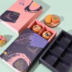 Mid-Autumn Mooncake caixa de embalagem 2026 novo estilo gema de ovo crocante caixa de presente gaveta caixa vazia Qiuhe