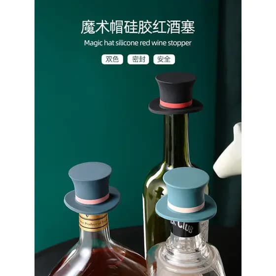 Criativo Silicone vinho tinto cortiça casa vinho tinto cortiça vinho champanhe cortiça tampa de garrafa de vinho vedação