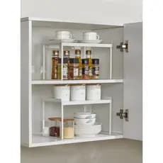 Armário Boutique estilo japonês rack interno bancada de cozinha em camadas tempero rack de armazenamento pote rack de fe