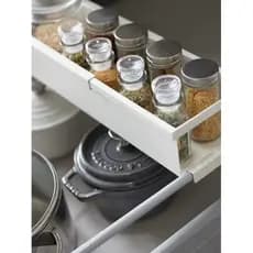 Yamazaki mesmo estilo gaveta tipo multifuncional retrátil tempero garrafa rack de armazenamento armário de cozinha pendu
