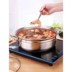 Panela de indução de aço inoxidável panela quente multifuncional panela de sopa panela quente fundo duplo antiaderente f