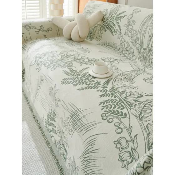 Chenille flor sofá toalha cobertor decorativo simples High-End capa de sofá pano capa de sofá cobertor quatro estações u