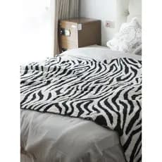 High-end Zebra padrão cama final toalha sofá capa cobertor nap cobertor de ar cobertor decorativo meia lã cobertor