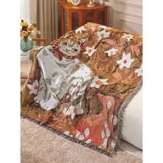 País americano estilo Pastoral Mengyuanji 3 único sofá toalha cobertor Anti-poeira pano decorativo cobertor de acampamen