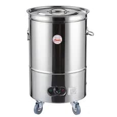 Balde comercial de isolamento de arroz de aço inoxidável de grande capacidade Aquecimento elétrico Balde de temperatura