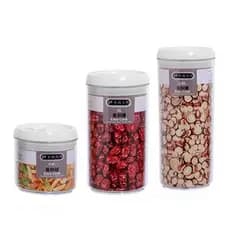 Latas de fivela fácil para PC Latas de chá Latas de pó Latas de plástico Latas seladas Latas de armazenamento transparen