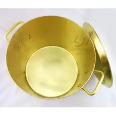 Barril de sopa de latão panela de sopa alta panela de congee panela de guisado panela de cobre puro panela quente de cob