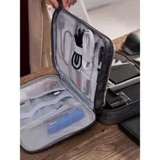 Viagem portátil produto Digital saco de armazenamento de disco rígido móvel cabo de dados fone de ouvido carregador ener