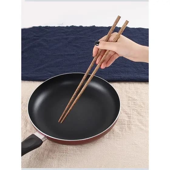 Pauzinhos para panela quente de madeira maciça Lo Mein Frito Pauzinhos estendidos de madeira sem laca Pauzinhos masculin