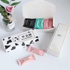 Floco de neve crocante Nougat caixa de embalagem Cranberry biscoitos gema de ovo crocante Mung feijão bolo presente emba