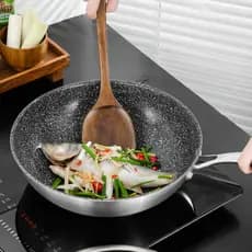 Antiaderente wok fogão a gás fogão de indução fogão a gás adequado especial doméstico wok pan frigideira panela