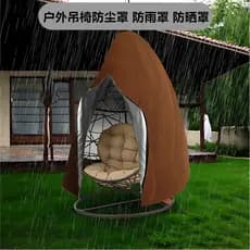 Capa de chuva para balanço ao ar livre Varanda Cadeira suspensa Capa Anti-poeira Cadeira de balanço Cesta suspensa Capa