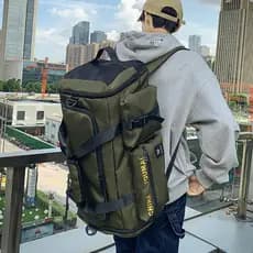 Bolsa de viagem com costas duplas, três propósitos, grande capacidade, portátil, Cross-corpo, seco, molhado, Fitness, es