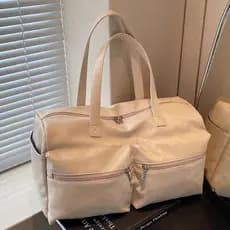 Bolsa Tote portátil de grande capacidade, feminina, viagem de negócios, bolsa de ombro, armazenamento de bagagem, bolsa