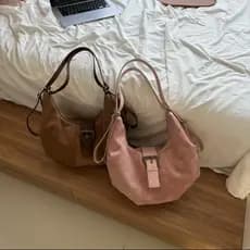 Croissant Bane moinho de vento mochila feminina 2026 novo estilo camurça Commuter bolsa de ombro um pacote Multi-Back sa