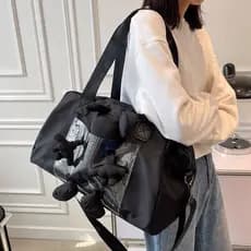 Influencer boneca bolsa de viagem feminina 2026 nova grande capacidade de curta distância viagem de negócios saco de gin