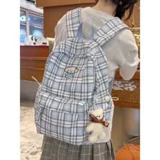P xadrez mochila feminina estudante mochila grande capacidade de alto valor All-Match júnior estudante do ensino médio m