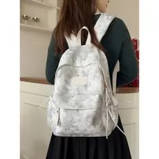 Estilo feminino estrela lua mochila feminina estudante Campus All-Match nicho de alto valor Design mochila feminina