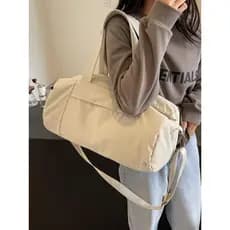 Bolsa de viagem feminina 2026 novo estilo grande capacidade saco de ginásio de armazenamento de curta distância mochila